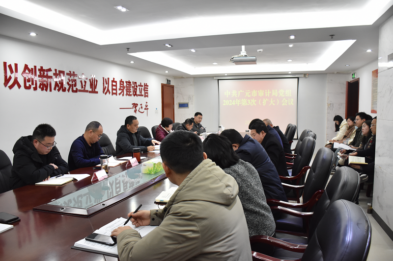 广元市审计局传达学习全省审计工作会议精神