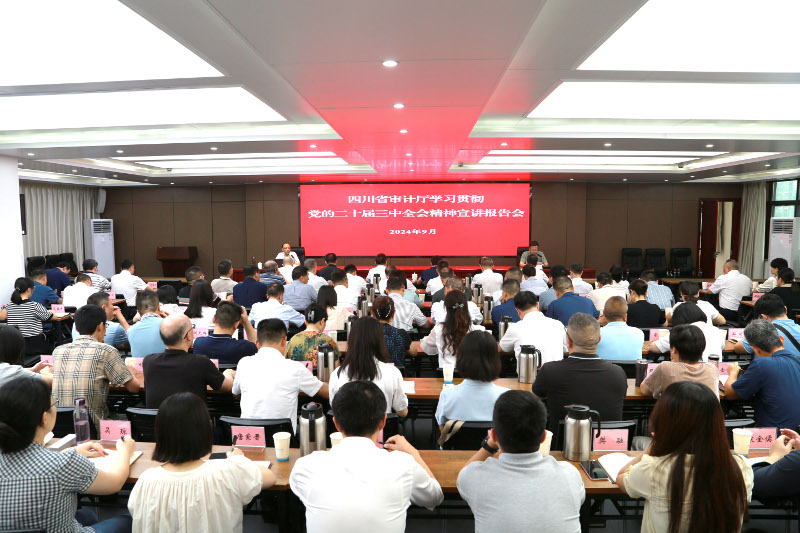 审计厅举行学习贯彻党的二十届三中全会精神宣讲报告会